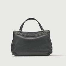 Carica l'immagine nel visualizzatore di Gallery, ZANELLATO BORSA POSTINA® SMALL IN PELLE MARTELLATA BLACK NERO S