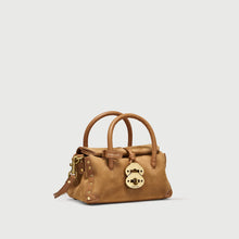 Load image into Gallery viewer, ZANELLATO BORSA DOTTA® SMALL\BABY IN PELLE ZASHMERE® & CACTUS BROWN DORSODURO