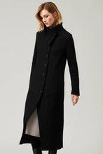 Carica l'immagine nel visualizzatore di Gallery, TRANSIT Cappotto lungo slim fit in maglia di lana cotta