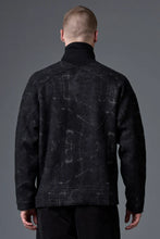 Load image into Gallery viewer, TRANSIT UOMO Giubbino oversize zippato in jacquard di lana vergine e viscosa