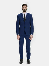 Load image into Gallery viewer, Abito iconico in fresco di lana blu aperto Drop 8