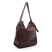 Carica l'immagine nel visualizzatore di Gallery, CAMPOMAGGI Monospalla Angelica in pelle moro