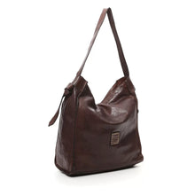 Carica l'immagine nel visualizzatore di Gallery, CAMPOMAGGI Monospalla Angelica in pelle moro