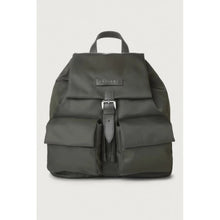 Carica l'immagine nel visualizzatore di Gallery, Zaino Charlotte Ecoline in nylon rigenerato e pelle colore VERDE