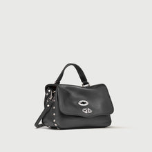 Carica l'immagine nel visualizzatore di Gallery, ZANELLATO BORSA POSTINA® SMALL IN PELLE MARTELLATA BLACK NERO   S
