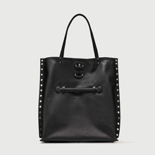 Carica l'immagine nel visualizzatore di Gallery, ZANELLATO BORSA A' SPASSO® MEDIUM IN PELLE LISCIA BLACK LAVAGNA
