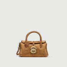 Load image into Gallery viewer, ZANELLATO BORSA DOTTA® SMALL\BABY IN PELLE ZASHMERE® &amp; CACTUS BROWN DORSODURO

