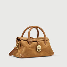 Load image into Gallery viewer, ZANELLATO BORSA DOTTA® SMALL\BABY IN PELLE ZASHMERE® &amp; CACTUS BROWN DORSODURO
