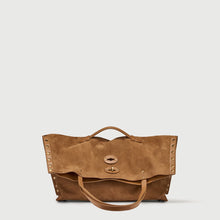 Carica l'immagine nel visualizzatore di Gallery, zanellato BORSA A'SPASSO® MEDIUM ZASHMERE® &amp; CACTUS BROWN DORSODURO
