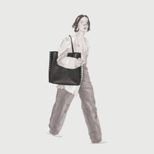 Carica l'immagine nel visualizzatore di Gallery, ZANELLATO BORSA A' SPASSO® MEDIUM IN PELLE LISCIA BLACK LAVAGNA
