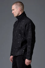 Load image into Gallery viewer, TRANSIT UOMO Giubbino oversize zippato in jacquard di lana vergine e viscosa
