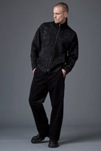 Load image into Gallery viewer, TRANSIT UOMO Giubbino oversize zippato in jacquard di lana vergine e viscosa
