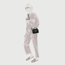 Carica l'immagine nel visualizzatore di Gallery, ZANELLATO BORSA POSTINA® SMALL IN PELLE MARTELLATA BLACK NERO   S
