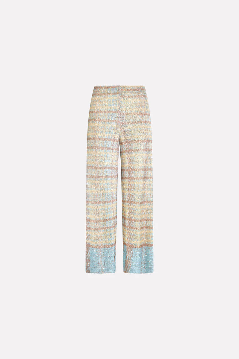 CIRCUS HOTEL PANTALONE PAILLETTES STAMPATE