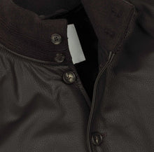Load image into Gallery viewer, -VALSTA- Giubbotto   -VALSTAR -Valstarino in cervo con fodera in cashmere, loop su collo dietro. Black - Black  Prezzo normale
