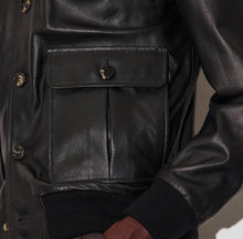 Load image into Gallery viewer, -VALSTA- Giubbotto   -VALSTAR -Valstarino in cervo con fodera in cashmere, loop su collo dietro. Black - Black  Prezzo normale
