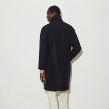 Carica l'immagine nel visualizzatore di Gallery, -VALSTAR- Cappotto Vittorio in panno di pura lana vergine, foderato. Blu - Navy
