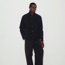 Carica l'immagine nel visualizzatore di Gallery, VALSTAR-Gil work jacket in lana cotta, sfoderata. Blu - Navy

