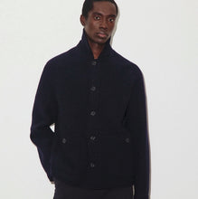Carica l'immagine nel visualizzatore di Gallery, VALSTAR-Gil work jacket in lana cotta, sfoderata. Blu - Navy
