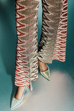 Carica l&#39;immagine nel visualizzatore di Gallery, CIRCUS HOTEL PANTALONE CROPPED JACQUARD  \ MAGLIA
