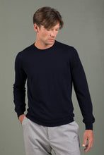 Load image into Gallery viewer, KANGRA CASHEMERE Maglia girocollo Rasato 100% Cotone Fin.14
