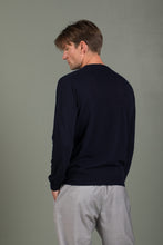 Load image into Gallery viewer, KANGRA CASHEMERE Maglia girocollo Rasato 100% Cotone Fin.14
