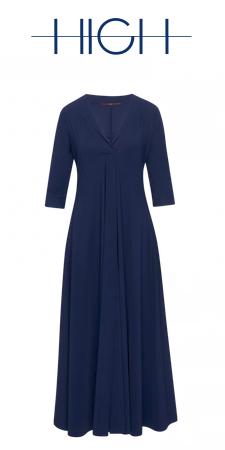 high lyrically  abito ad  A lungo  SENSITIVE  BLU NAVY